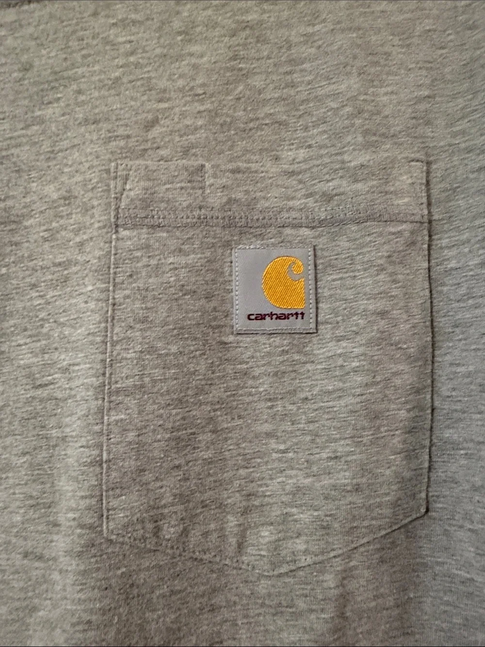 Carhartt Short-Sleeve Pocket Tee in Heather Gray